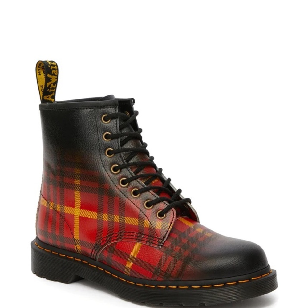 Dr. Martens 1460 Mcmarten Tartan Plaid Leather Boots